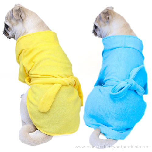 wholesale towel fabric soft Super Absorbent Dog Clothes